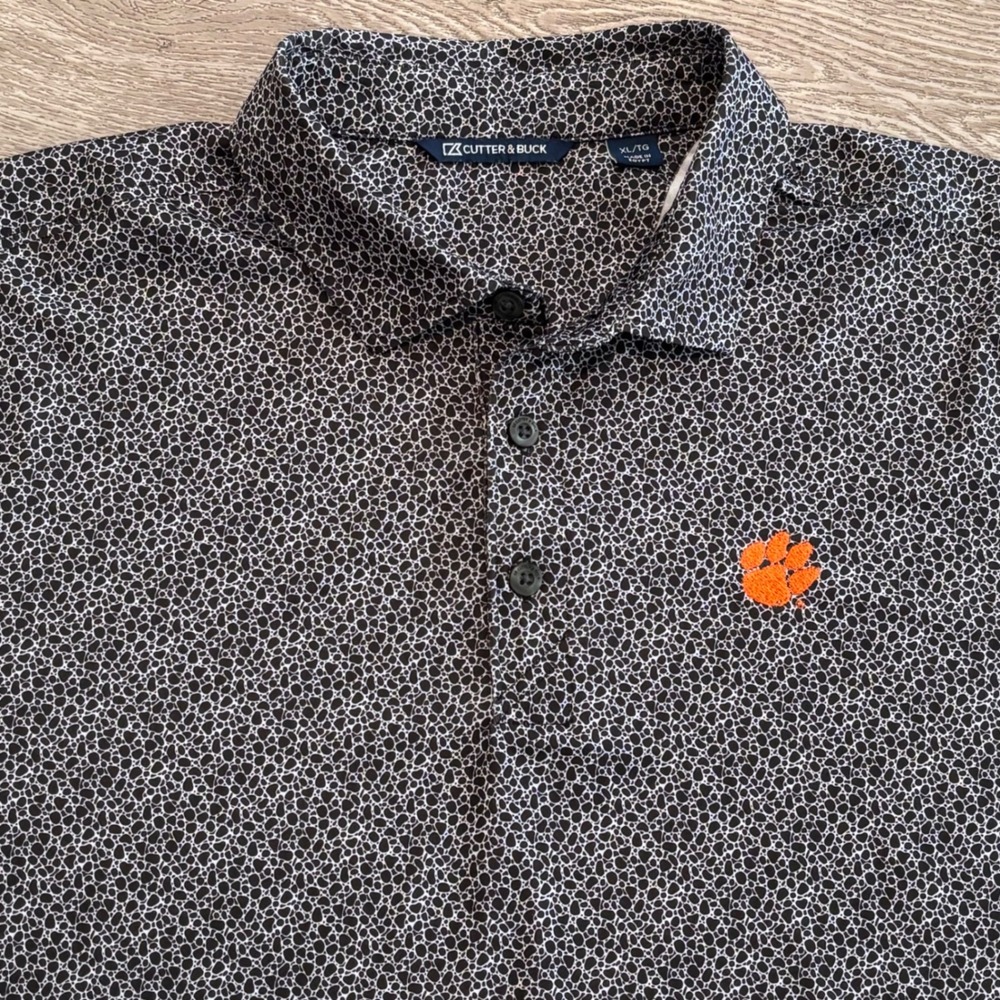 Cutter & Buck Polo Shirt Mens XL Clemson Tigers Golf Preppy Casual Collegiate